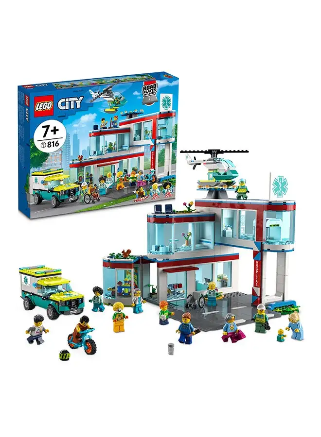 LEGO 60330 816 Pieces City Hospital 60330 Building Kit 7+ Years