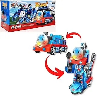 Fitto 2 In 1 Transformer Train Transform Automatically From Robot Mode To Train Mode with Light and Music