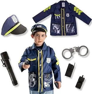 Kidwala Firefighter Role Play Costume Set - Kids Fireman Dress Up Pretend Play Outfit with Rescue Tools and Accessories Toys for Kids