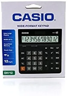 Casio DH-12-WE-W-DP Digital Desktop Calculator - White