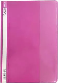 Maxi RPFP REPORT FILE A4 PINK,Clear Front Covers Project with Fasteners for School Office, Pink