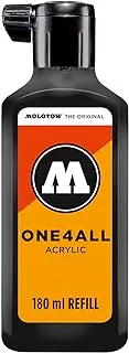 Molotow ONE4ALL Acrylic Paint Refill ONE4ALL Paint Marker, Signal Black, 180ml Bottle, 1 Each (692.180), 6.08 Fl Oz (Pack of 1)