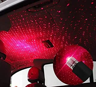 YULI Car Roof Star Night Light ، مصابيح USB للنجوم الليلية ، مصباح USB ليلي يناسب جميع أضواء سقف السيارة على شكل نجمة ، الأجواء المحيطة الداخلية لديكورات غرفة النوم والحفلات والجدران - التوصيل والتشغيل