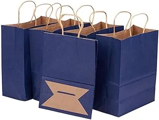 SHOWAY 30 Pack Kraft Paper Bags With Twisted Handles, MAKINGTEC Shopping Party Favor Gift Bags For Birthday Wedding Parties Holidays And Other Occasions 21x16x8