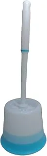 SAQOCLEAN Alsaqer Toilet Brush and Holder for Cleaning Bathroom Complete Bowl Cleaner Set Rust-free & Non-slip Long Handled Brush-(Asorted Colours)