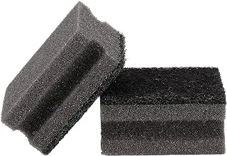 Royalford Royalbright Heavy Duty Scrub Sponges RF11081 Scrub Pads for Kitchen, Black