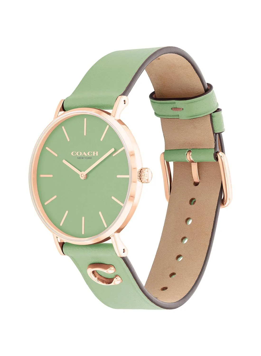 COACH COACH PERRY WOMEN's GREEN DIAL, GREEN CALFSKIN WATCH - 14503921