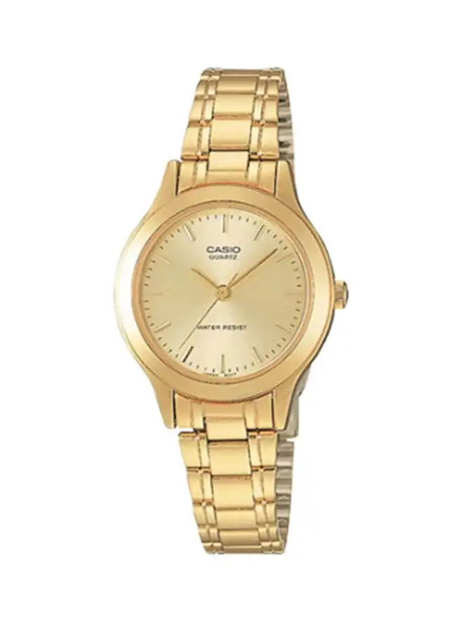 CASIO Women's Stainless Steel Analog Wrist Watch LTP-1128N-9ARDF - 27 mm - Gold