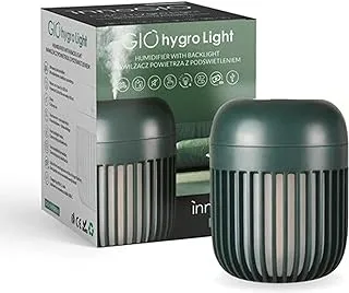 Air Humidifier - Quiet Humidifier with 600 ml Tank - Luminous Humidifier - GIOhygro Light Humidifier with Backlight - Green - InnoGIO GIO-190GREEN