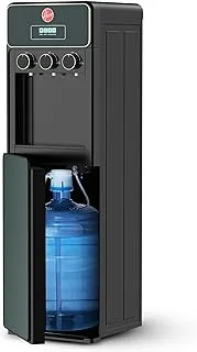 Hoover Bottom Loading Water Dispenser With Indicator Light, Knob Control, Hot/Cold/Ambient Water, Colorful Tempered Glass, Stretched Stainless Cold Tank, HWD-SBL-02G