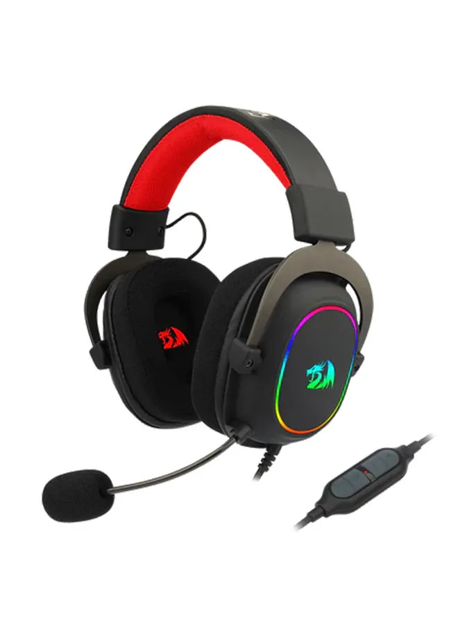 REDRAGON H510 Zeus Wired Gaming Headset - 7.1 Surround Sound - Memory Foam Earpads - 53 mm Drivers - Detachable Microphone - Multiplatform Headset (RGB)