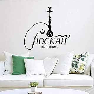 BooDecal Vinyl Sticker Decal Wall Decor Poster Art Shisha Hookah Bar Lounge Word Tribal Vase Bottle Set Water Pipe House Cafe Smoke Shop Store Indoor Outdoor Sign 18 Inches x