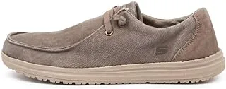 Skechers MELSON-RAYMON CANVAS SLIP ON mens Moccasin