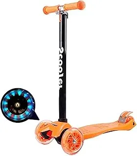 COOLBABY Kids Scooter 3 Wheel 4 Wheel Mini Kick Scooter قابل للتعديل مع عجلات مضيئة