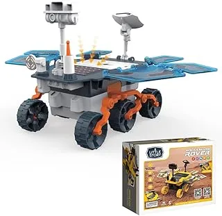 Eazy Kids LS_SMR_BU Little Story DIY Solar Mars Exploration Rover (46 Pcs), STEM Series - Blue