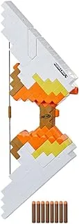 Nerf 01330100 Minecraft Sabrewing Motorized Bow, Blasts Darts, 8 Elite Darts, 8-Dart Clip, Inspired by Minecraft Game Bow; Multicolor