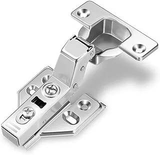 Royal Apex Frameless Cabinet Door Concealed Hinges,Soft-Close,European Inset,Full Overlay,Half Overlay, Nickel Plated For Kitchens, Bathrooms (1 PAIR, Inset)