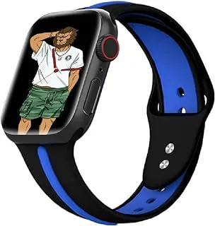 Green Lion Tanoshi Watch Strap for Apple Watch 42/44mm - Black/Blue