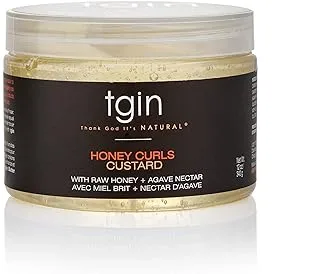 Thank God It's Natural tgin Honey Curls Custard for Natural Hair - Dry Textured Curly Damaged