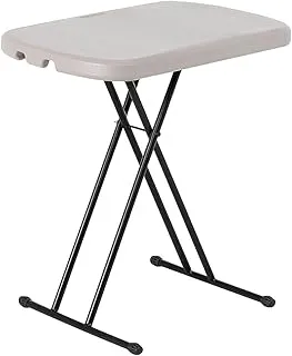 Lifetime 26-Inch Folding Table, Adjustable Picnic Table (Putty/Black Sand)