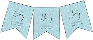 Prickly Pear Baby Boy Banner, 2 m Length, Blue