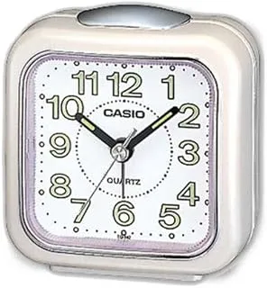 Casio #TQ142-7DF Table Top Travel with Light Alarm Clock White