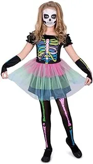 Mad Costumes Neon Skeleton Tutu Dress Halloween Costumes for Kids, Large