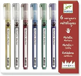 Djeco Metallic Marker Set 6 Pieces