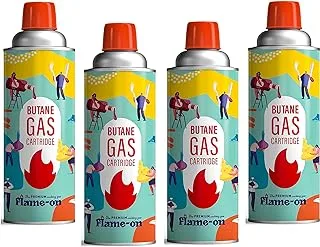 Butane Gas Canister 4pcs Flame-On