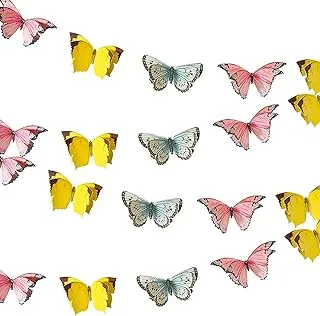 Talking Tables Mini Butterfly Paper Bunting, 5 Meter Length