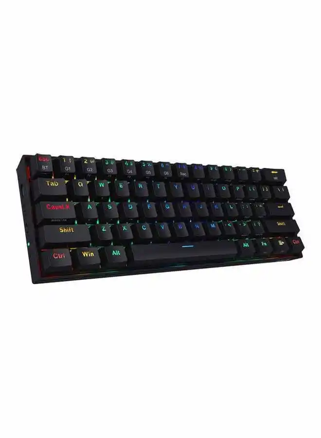 REDRAGON Redragon K530 Draconic 60% Compact RGB Wireless Mechanical Keyboard,61 Keys TKL Designed 5.0 Bluetooth Gaming Keyboard With Brown Switches And 16.8 Million RGB Lighting For PC,Laptop