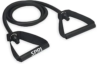 SPRI Resistance Bands with Handles - Resistance Tube Bands & Foam Padded Handles for Strength Training - for Arms, Chest, Back, and Shoulders - Available in a Range of Resistance Levels - Ultra-Heavy