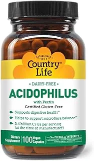 Country Life Acidophilus With Pectin Capsules 100's