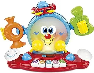 Winfun 6-In-1 Live Band Musical Playset | Includes Interactive Bass Drum, Cymbals, Piano, Tambourine, Trumpet And Guitar | Suitable For Boys And Girls 9 Months +