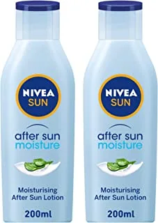 NIVEA SUN After Sun Lotion, Aloe Vera & Avocado Oil, 2x200ml