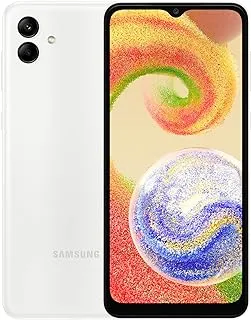 SAMSUNG SM-A045FZWGMEA Galaxy A04, 64GB, 4GB RAM, Dual SIM, White, Smartphone (UAE Version)