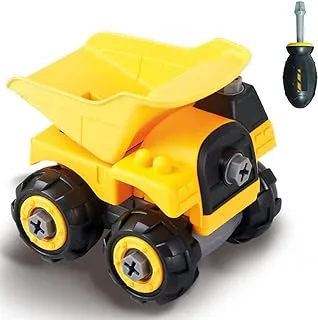 Take Apart Engineering Car Dumper Truck للأولاد مع مجموعة ألعاب مفك البراغي STEM للأطفال بعمر 3 سنوات