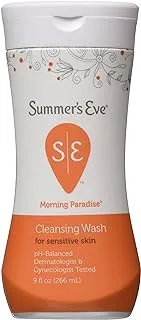 Summer's Eve Cleansing Wash for Sensitive Skin, Morning Paradise, 9 Fluid Ounce (Pack of 3)