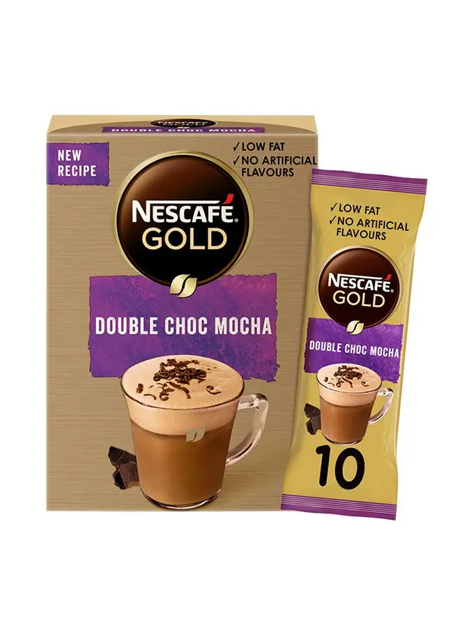 Nescafe Gold Double Choc Mocha, Pack Of 10 23.5grams