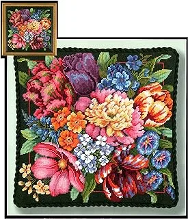 Dimensions Needlepoint Kit, Floral Splendor, 14'' x 14'',Red