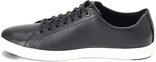 Cole Haan Men's Grand Crosscourt II Sneakers, Black Lthr/White, Wide, 42.5 EU