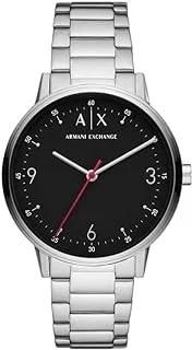 A|X Armani Exchange Men's Three-Hand, At Least 50% Recycled Stainless Steel Watch, AX2737