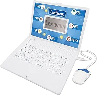 Lexibook - Educational and Bilingual Laptop Spanish/English - Toy for Children with 124 Activities to Learn Mathematics, Dactylography, Logic, Clock reading, Play Games and Music - JC598i2