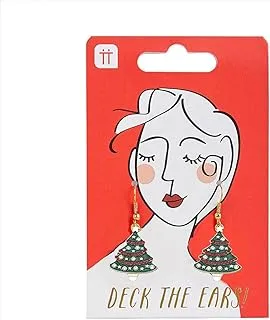 Talking Tables Head Turners Christmas Tree Earrings