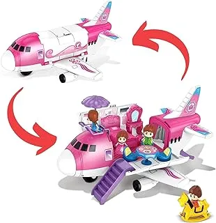 Fitto Airplane Jet Station Playset, Toddler Pink Dream Jet Plane, with Toy Accessory, Toys, Pink