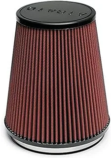 Airaid 701-461 Universal Clamp-On Air Filter: Round Tapered; 6 in (152 mm) Flange ID; 8 in (203 mm) Height; 7.25 in (184 mm) Base; 5 in (127 mm) Top