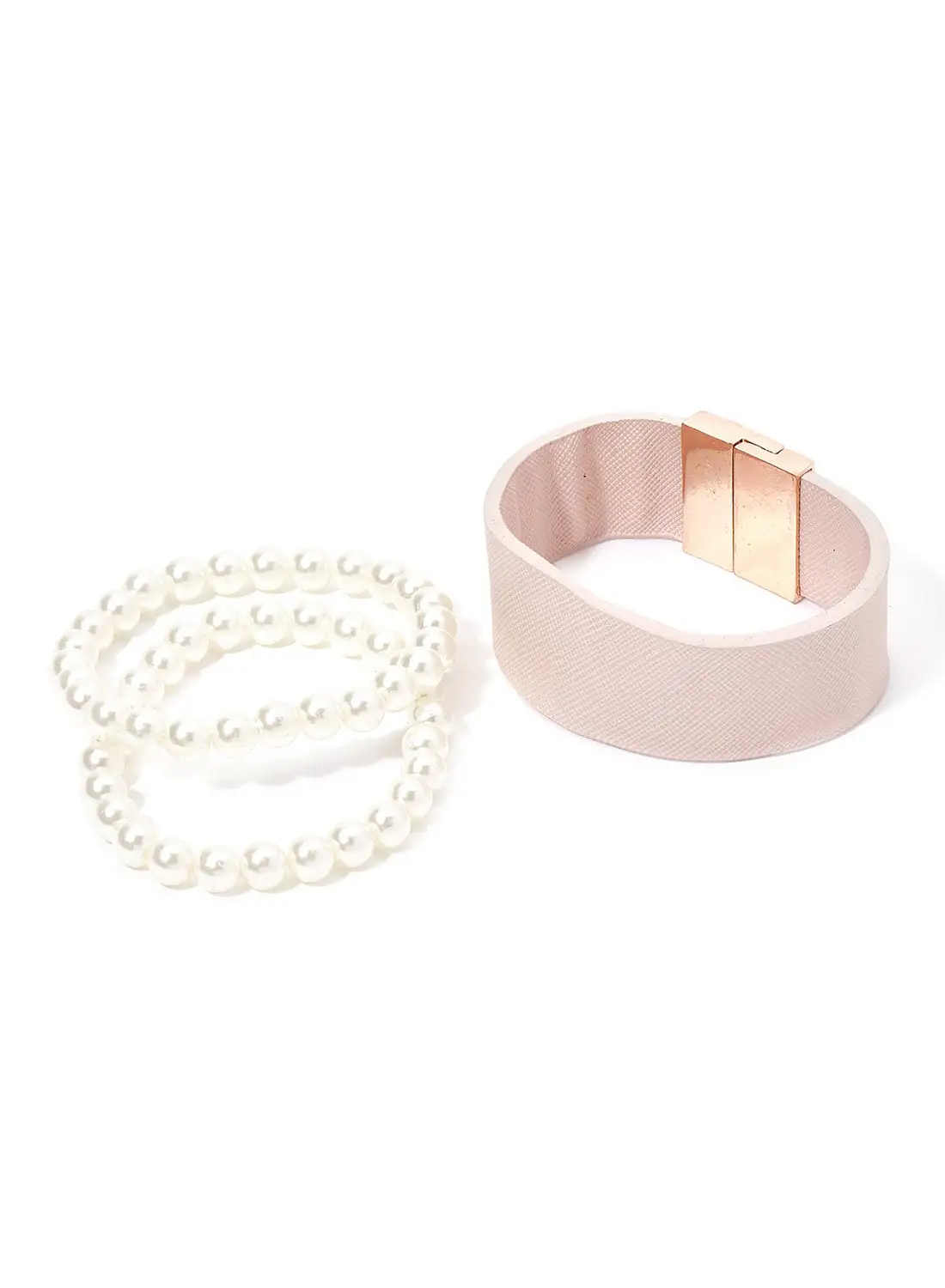 Rocawear Set of 3 Stackable Pearl Bracelet