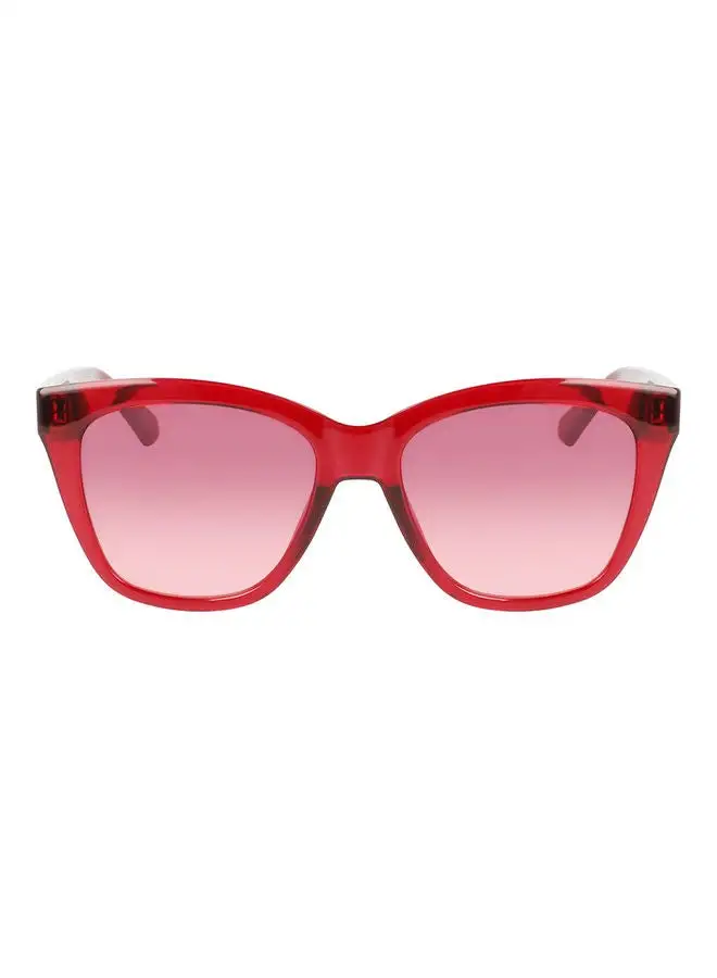 Calvin Klein Jeans Women's Full Rim Injected Square Sunglasses CKJ22608S 5417 (679) Cherry