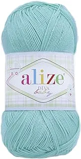 Alize Diva Baby Hand Knitting Yarn (Turquoise No. 287)