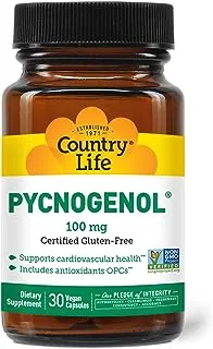 Country Life Pycnogenol 100 mg Vegan Capsules 30's